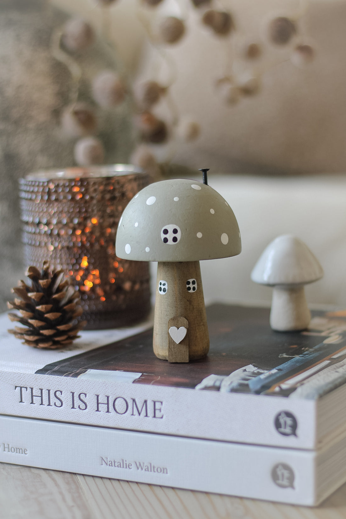 Grey Wooden Mushroom House