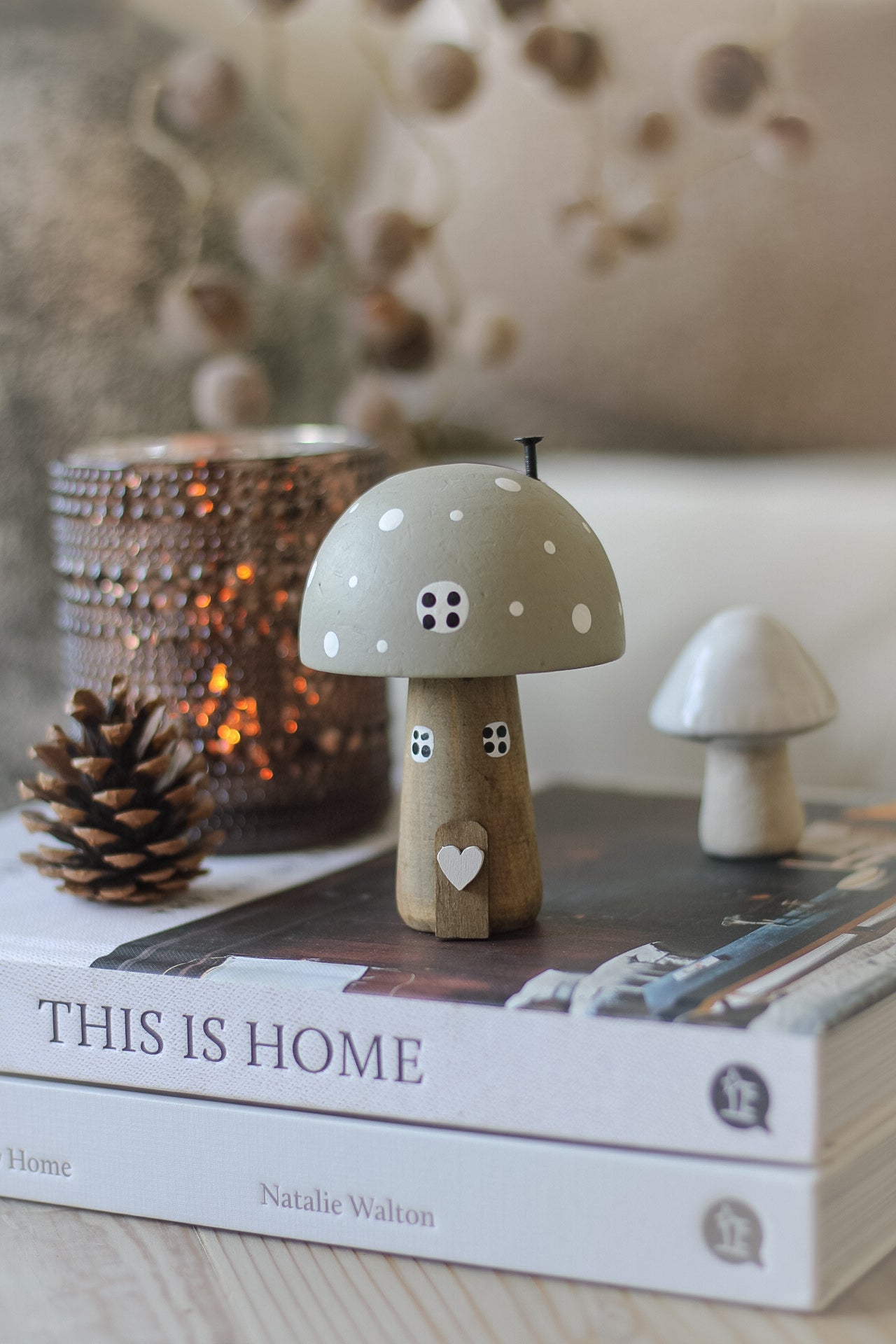 Grey Wooden Mushroom House