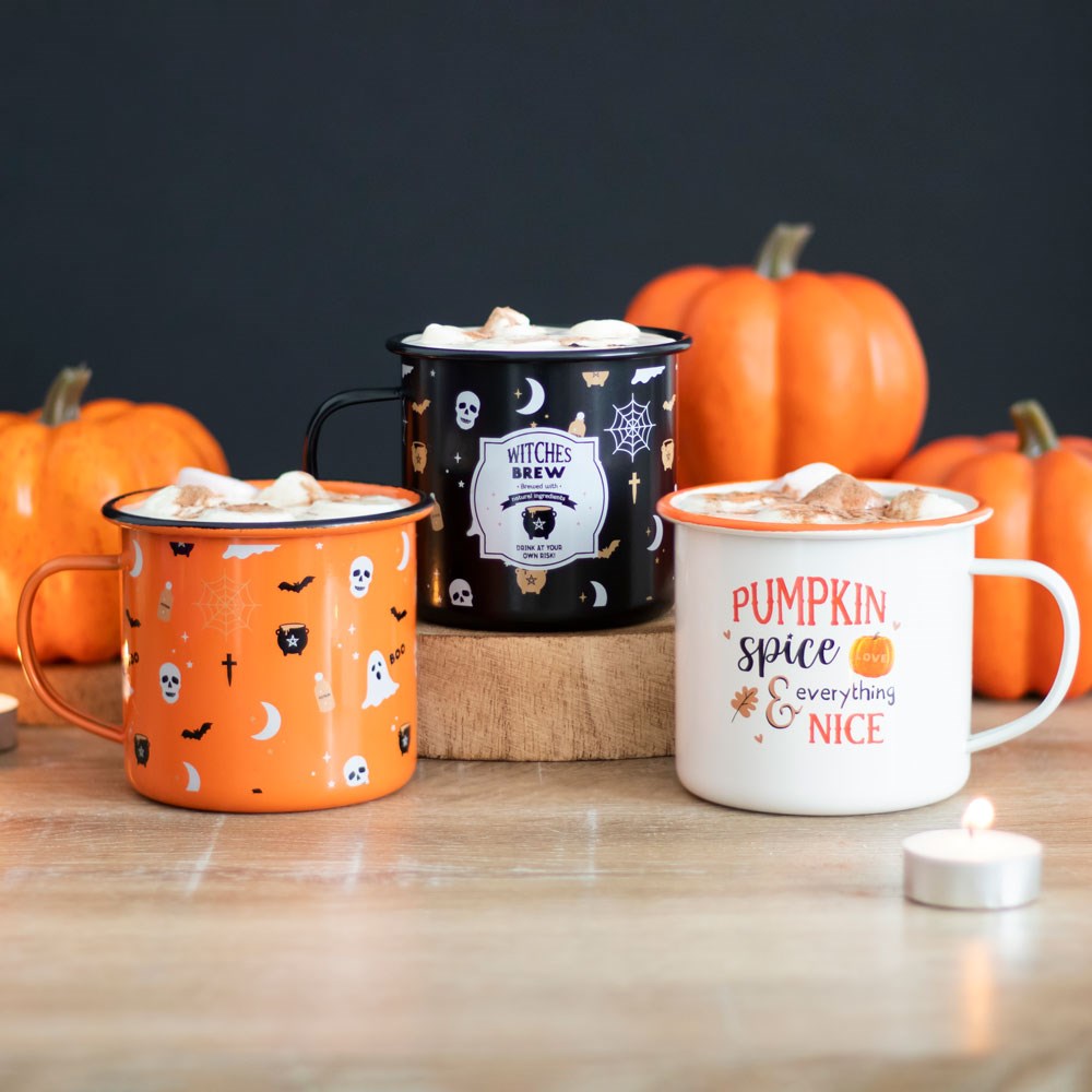 Pumpkin Spice and Everything Nice Enamel Mug