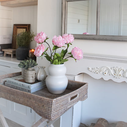 Faux Fresh Touch Light Pink Peony Stem