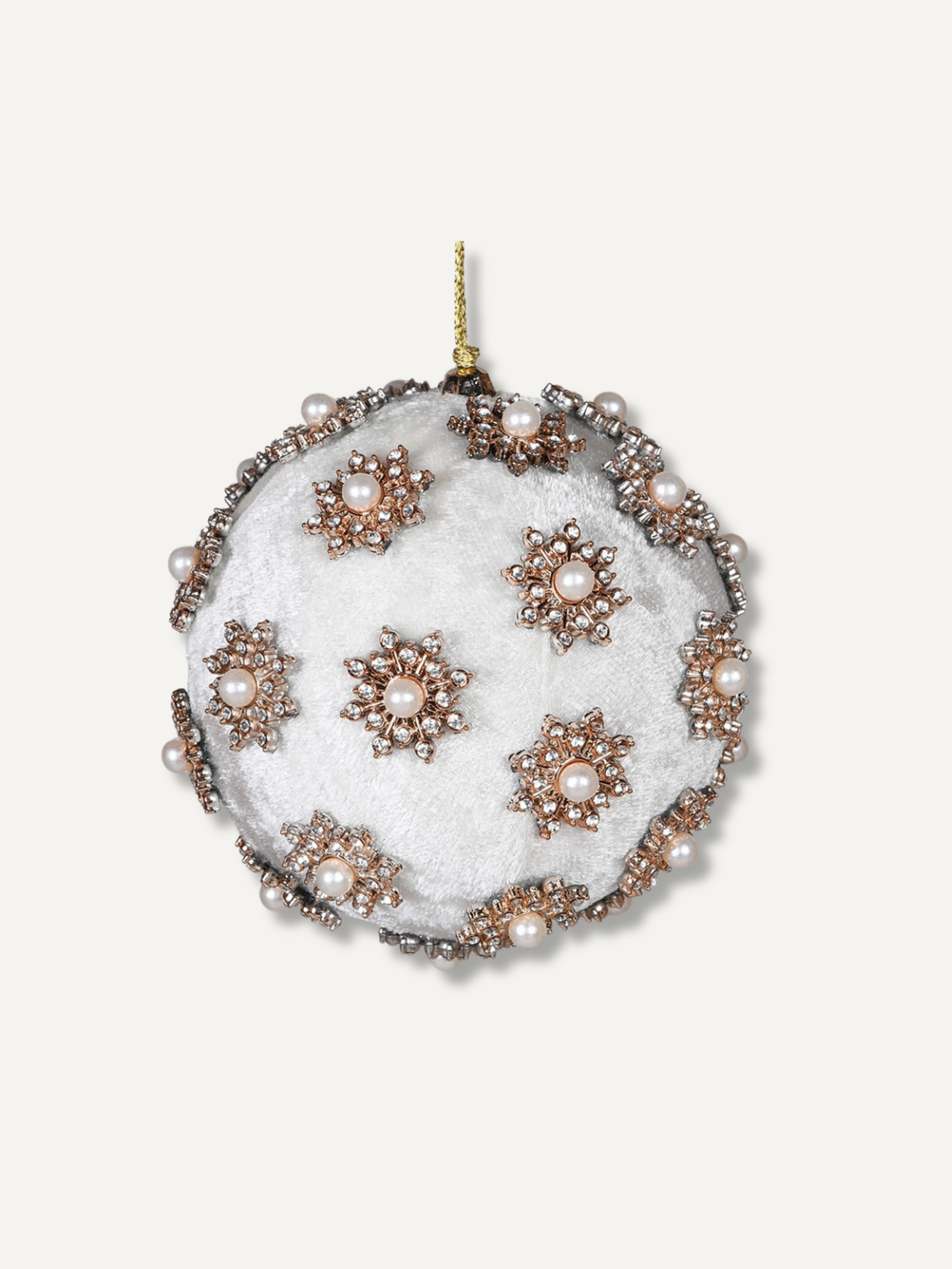 Ivory Pearl Christmas Tree Bauble