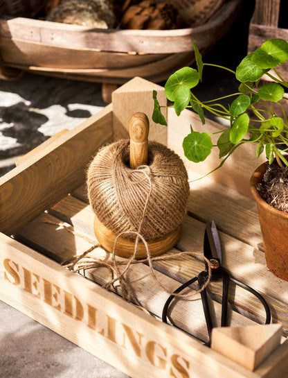 Jute String with Wooden Holder