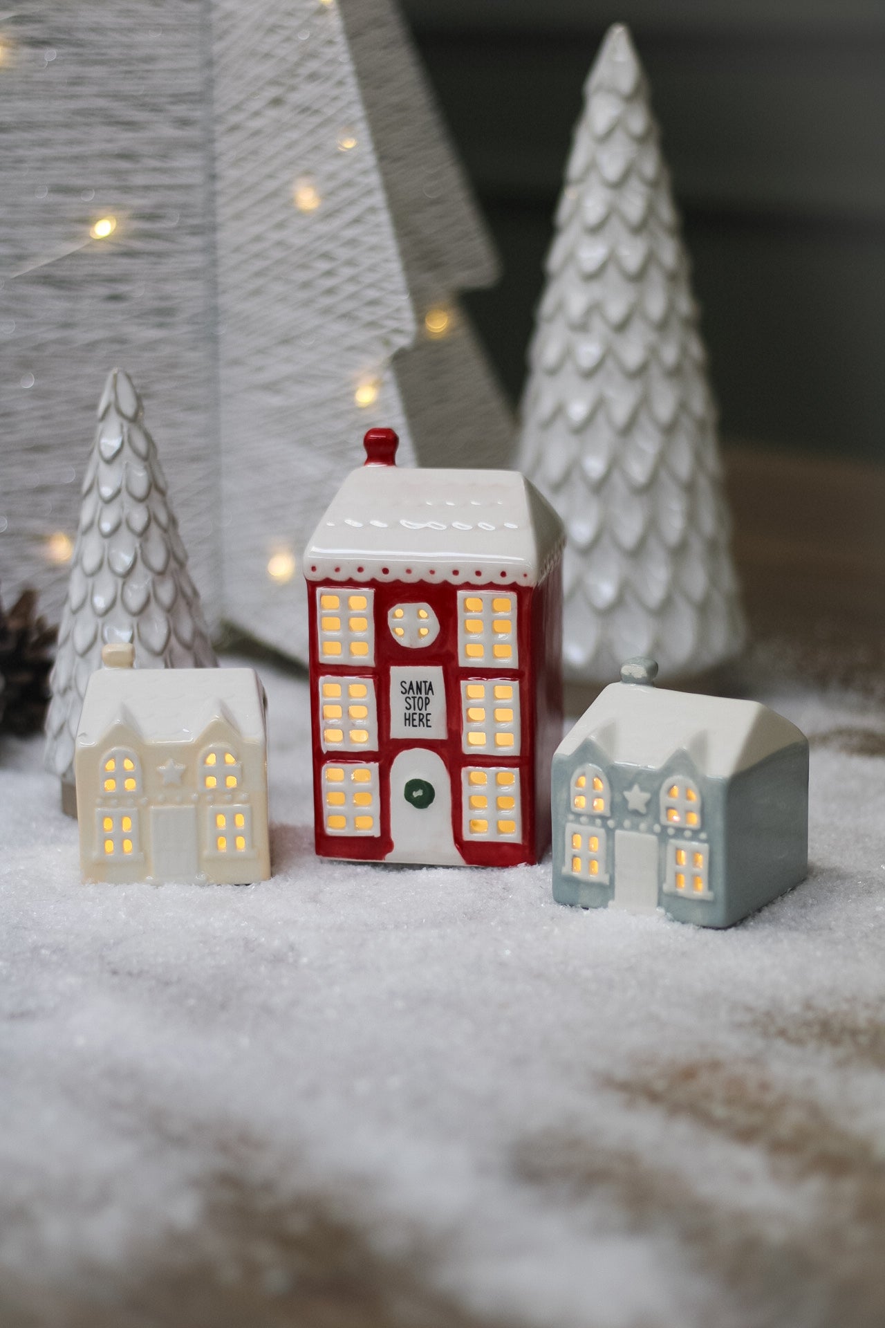 Led House Christmas LED Christmas Houses | Set of 3 - Ivy Grey Interiors