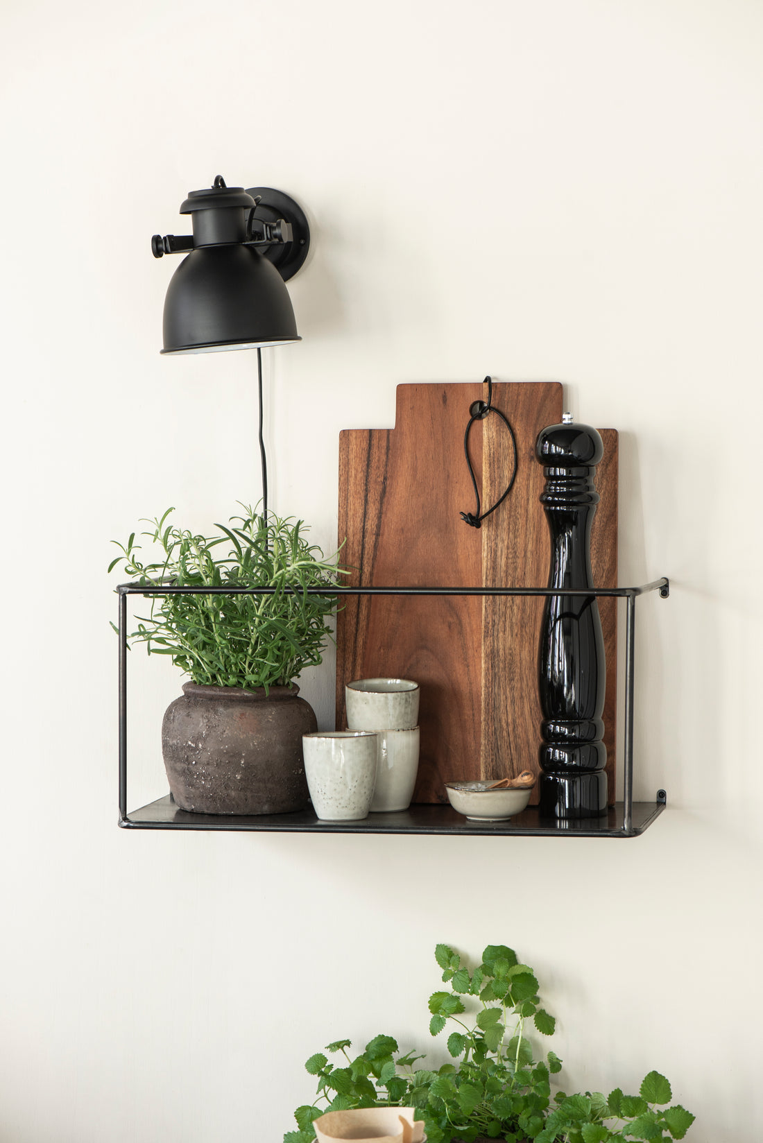 Large Black Wooden Pepper Mill