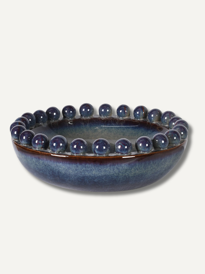Large Lazuli Blue Bobble Bowl