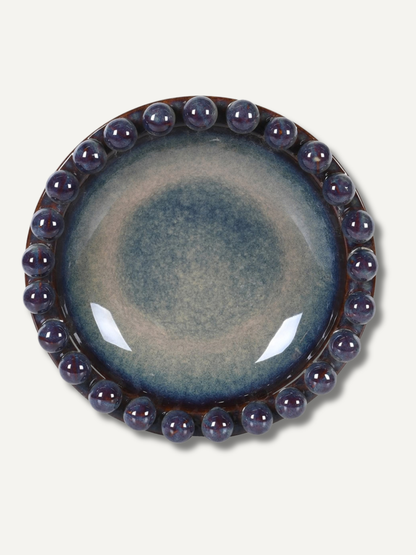 Large Lazuli Blue Bobble Bowl