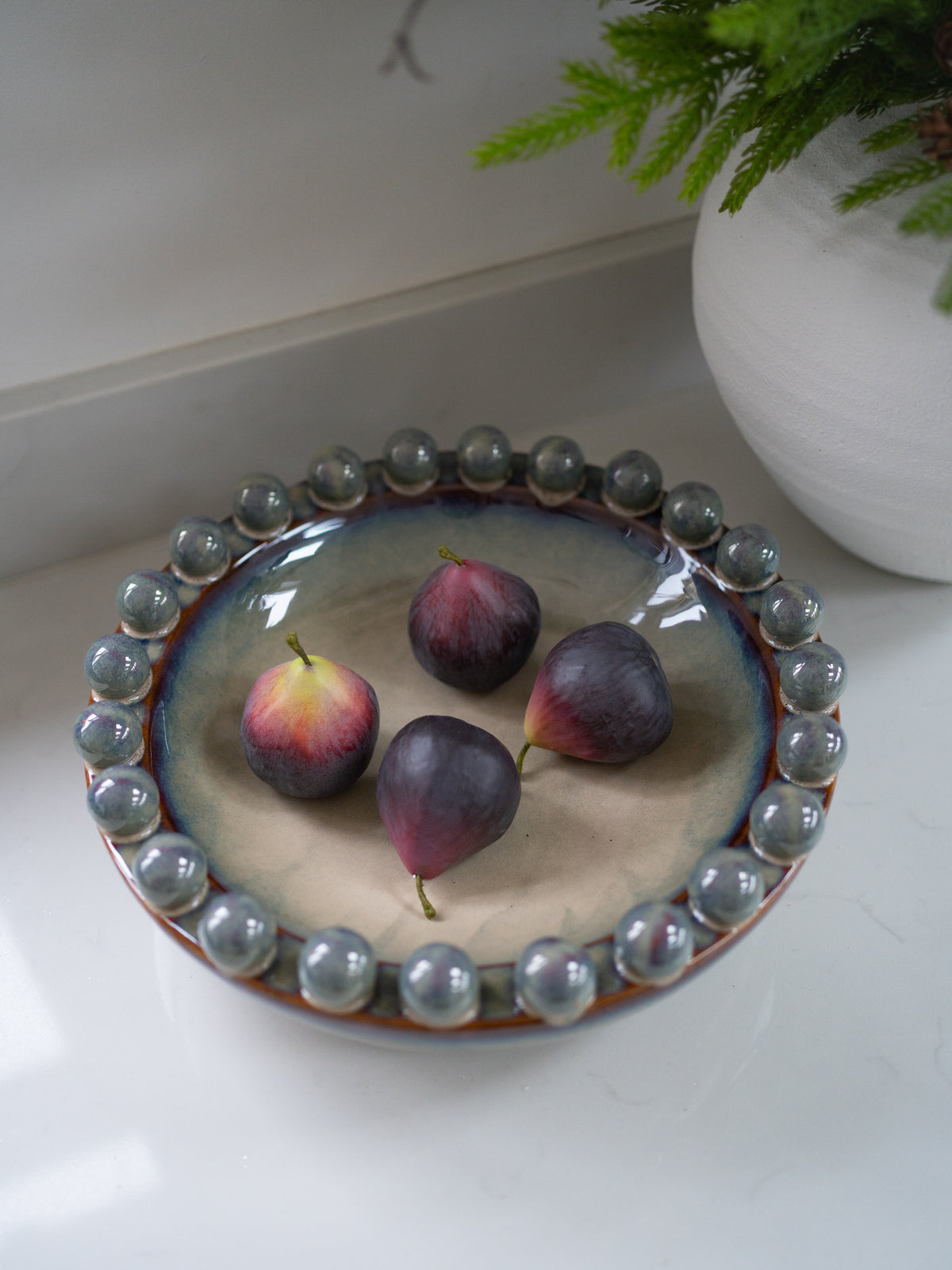Large Lazuli Blue Bobble Bowl