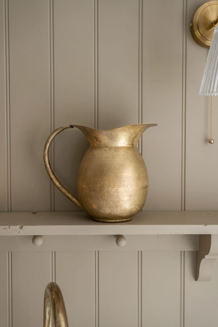 Large Vintage Brass Jug
