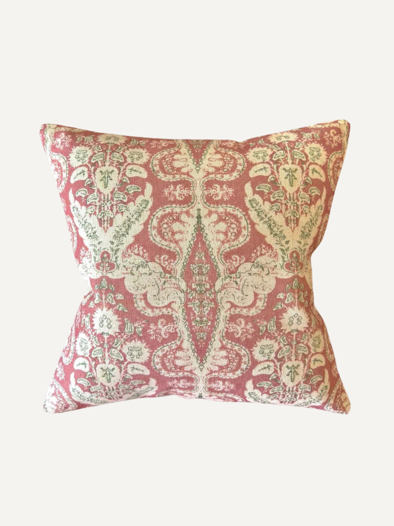Martigues Rouge Linen Cushion