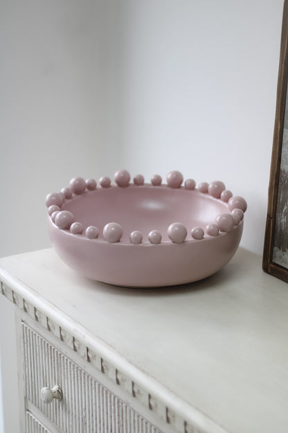 Matt Blush Bobble Edged Bowl 008