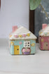 Mini Ceramic Spring Cottage with Bunting Tea Light Holder