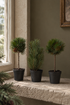 Mini Faux Winter Pine Trees
