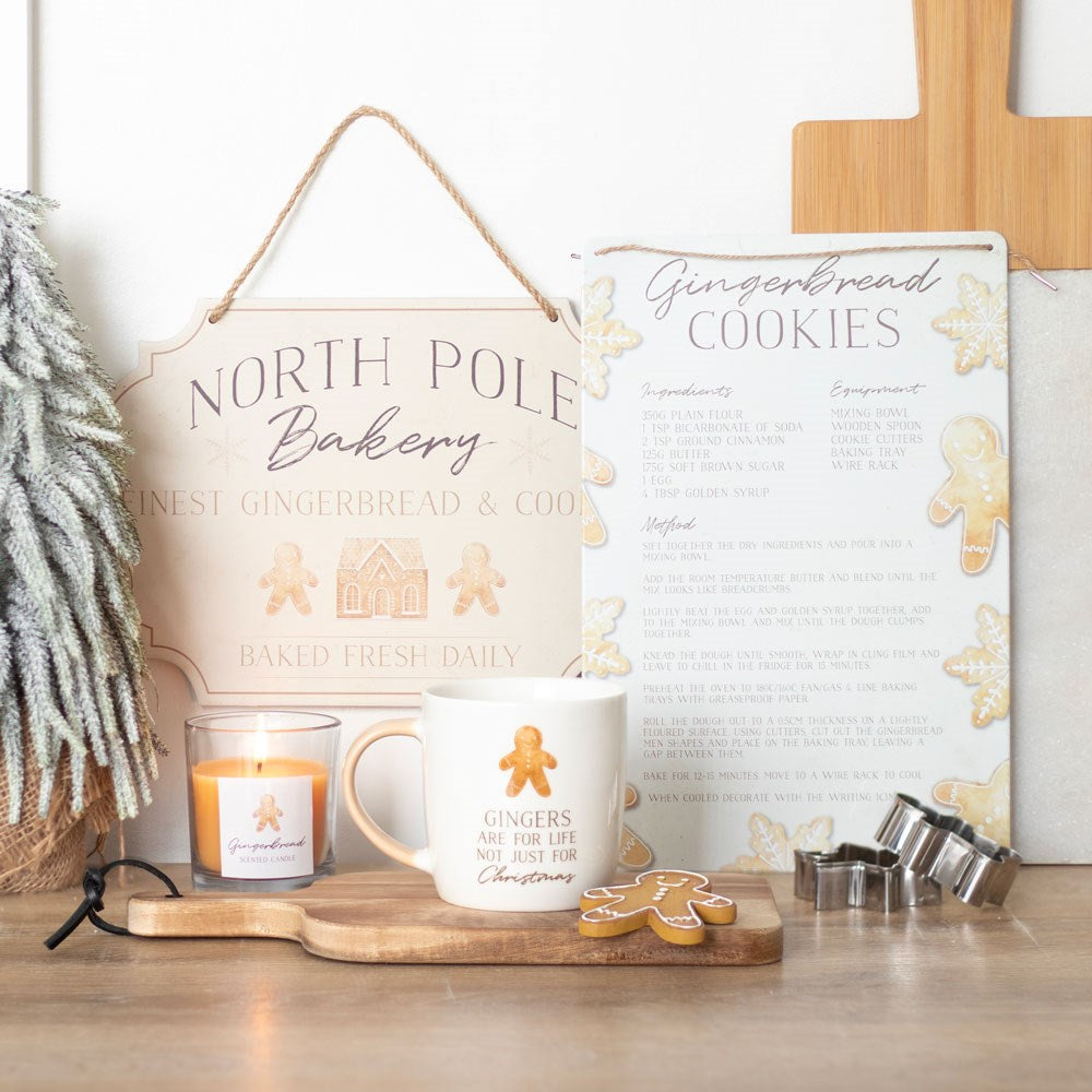 North Pole Bakery Wooden Hanging Sign