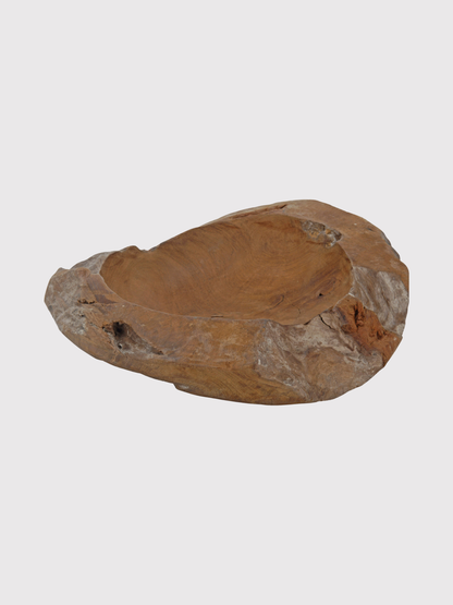 Natural Teak Wooden Bowl