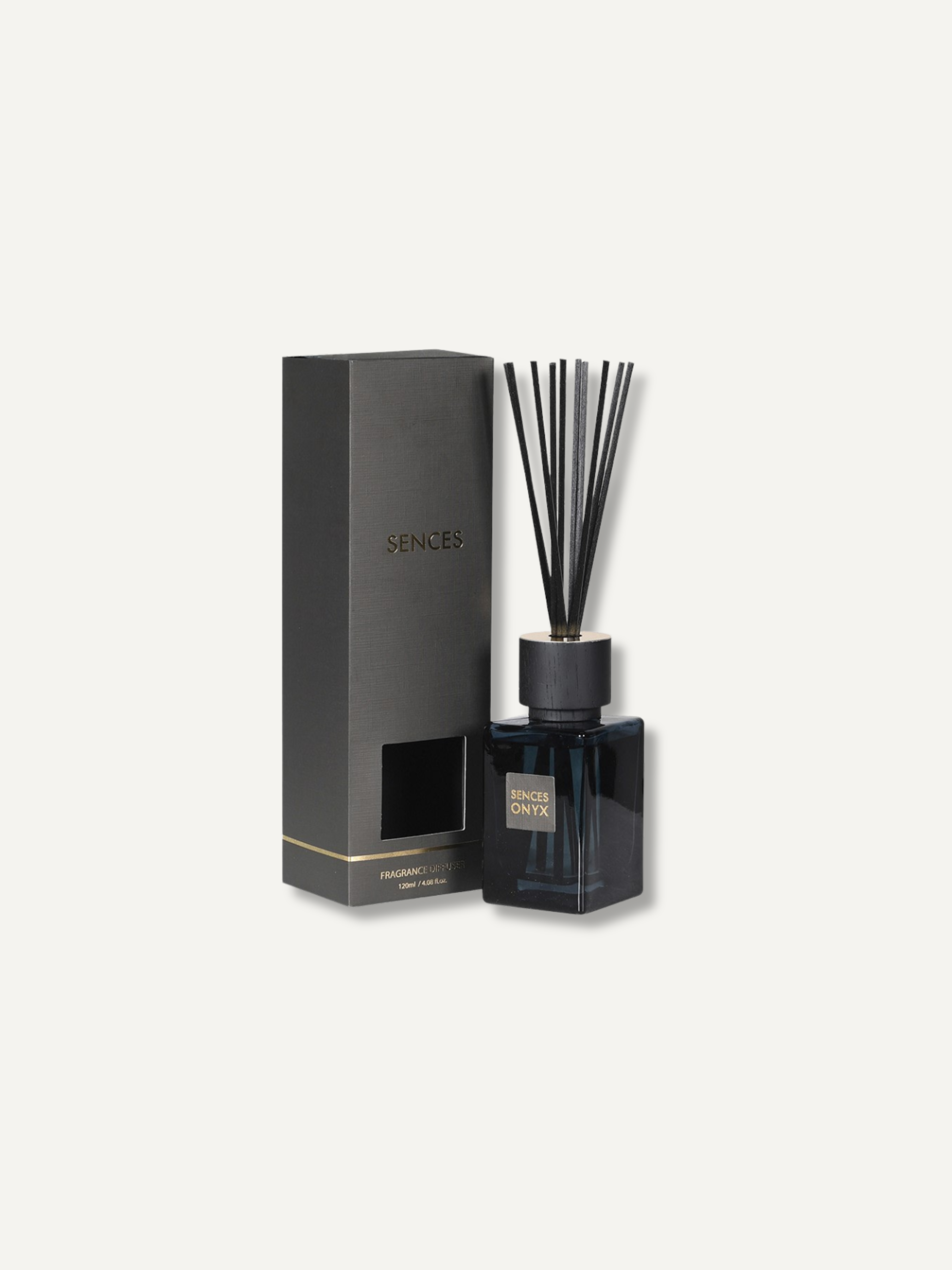 Onyx Sences Alang Alang Small Reed Diffuser, gift box black luxury reed diffuser