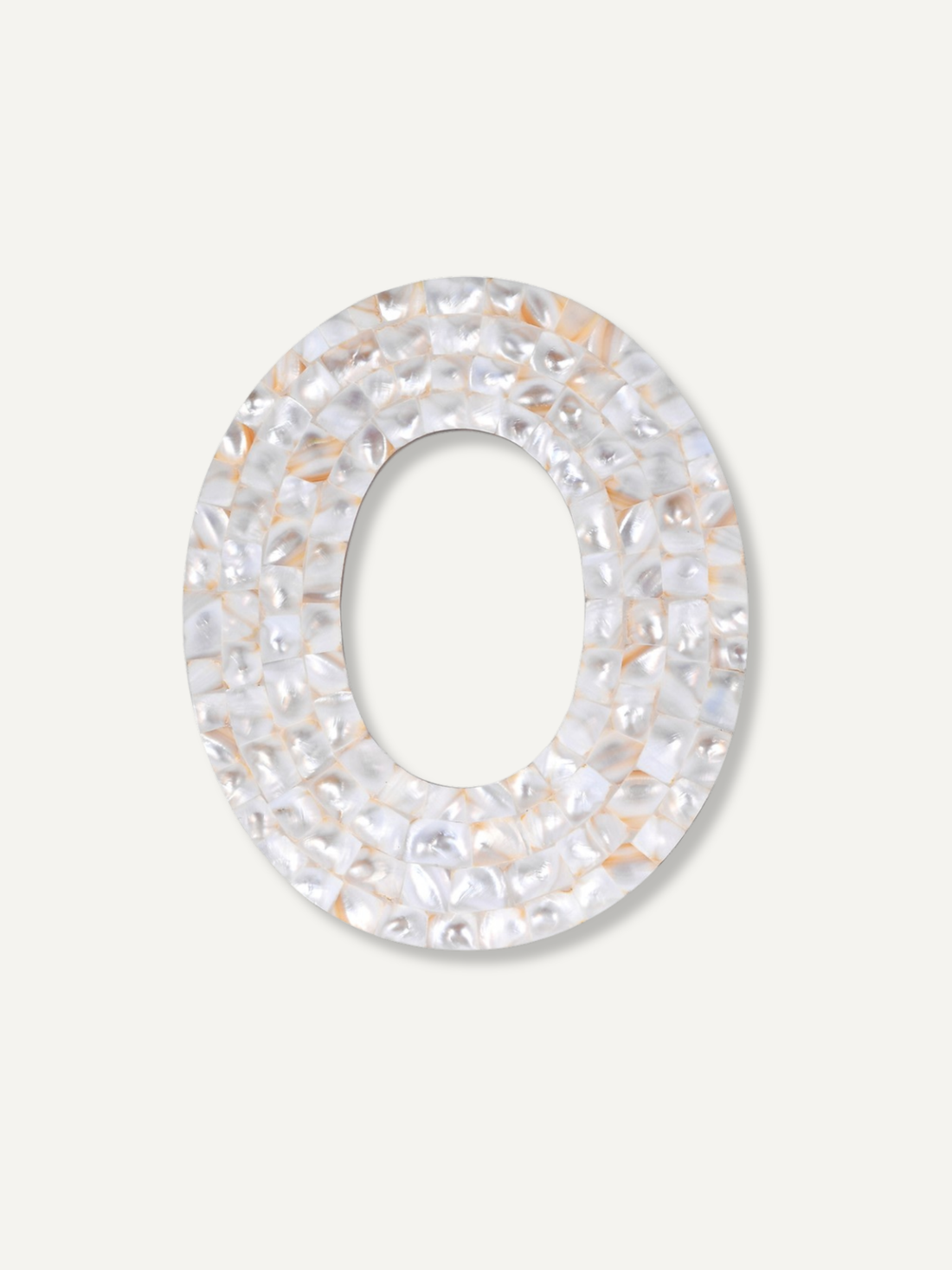 Oval Mother of Pearl Photo Frame