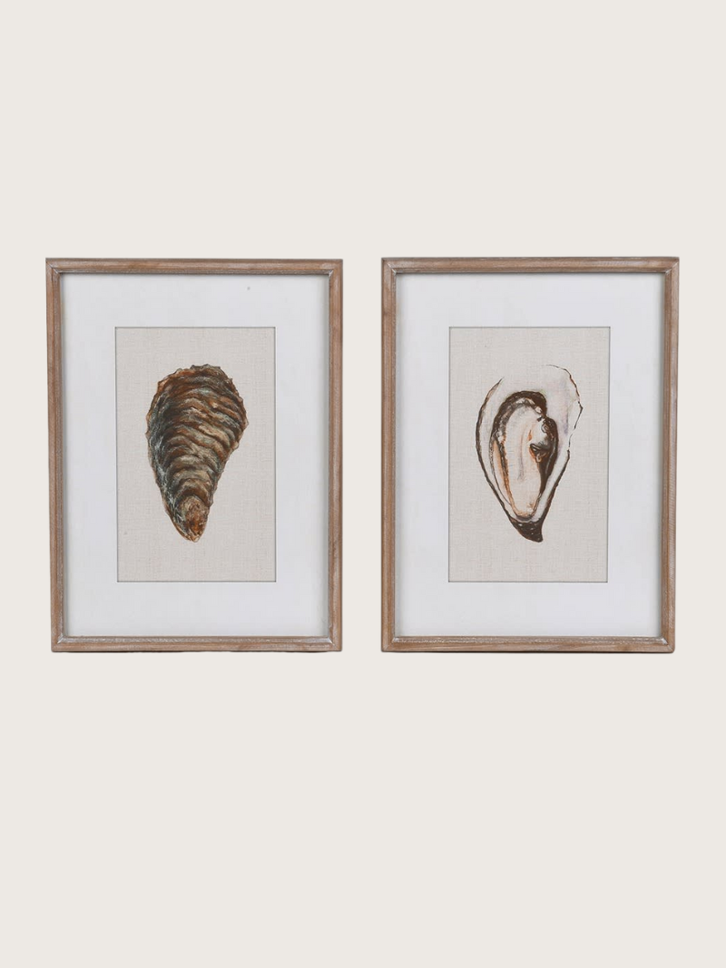 Oyster Framed Wall Art | Set of 2