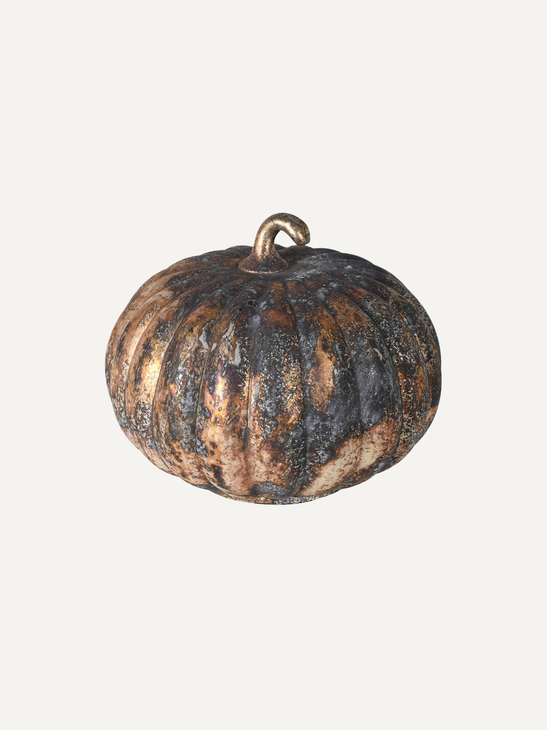 Patina Glass Pumpkin