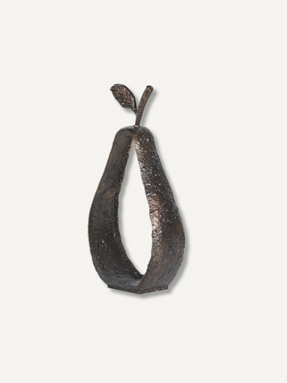 Pear Outline Iron Ornament