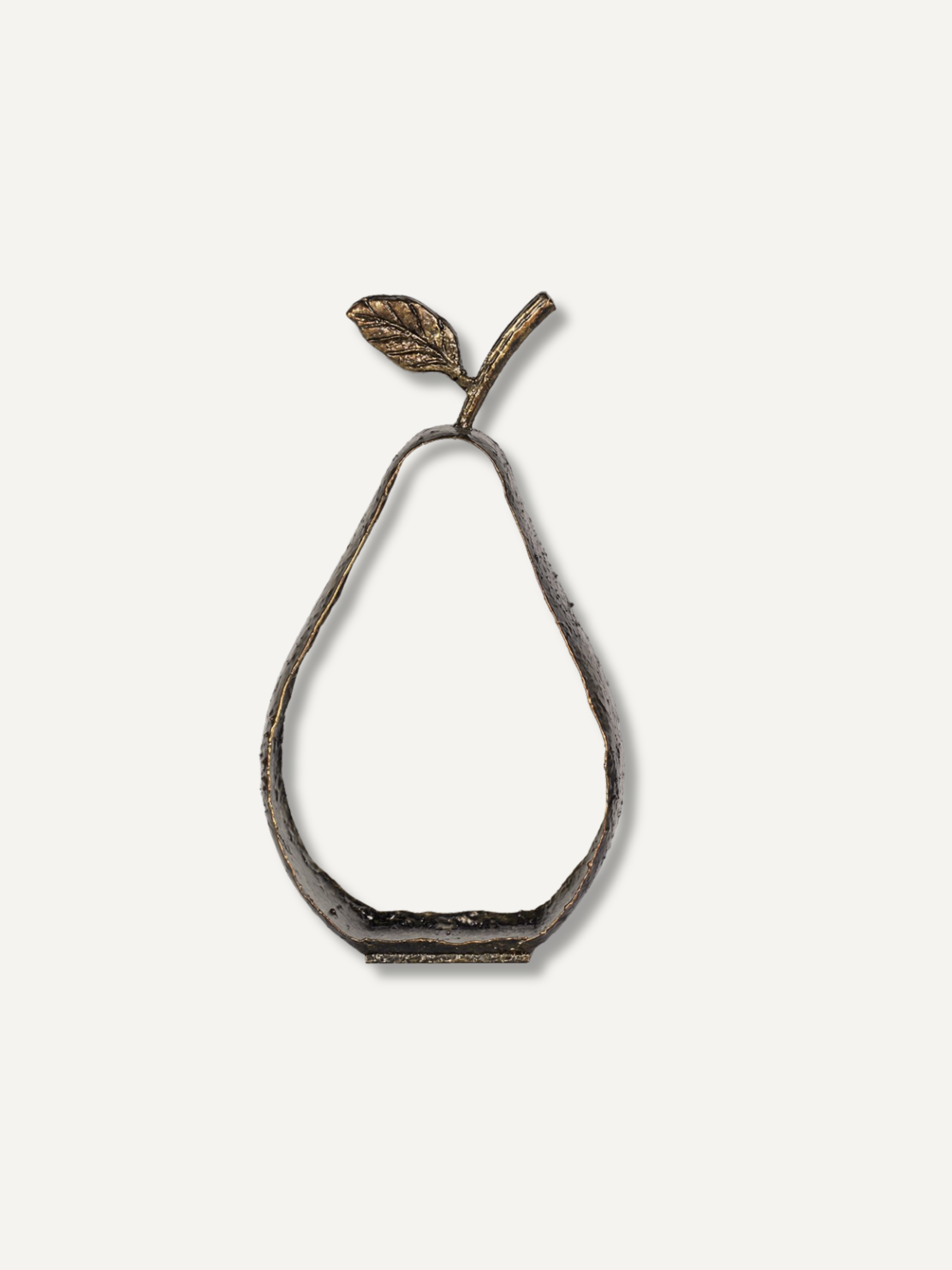 Pear Outline Iron Ornament