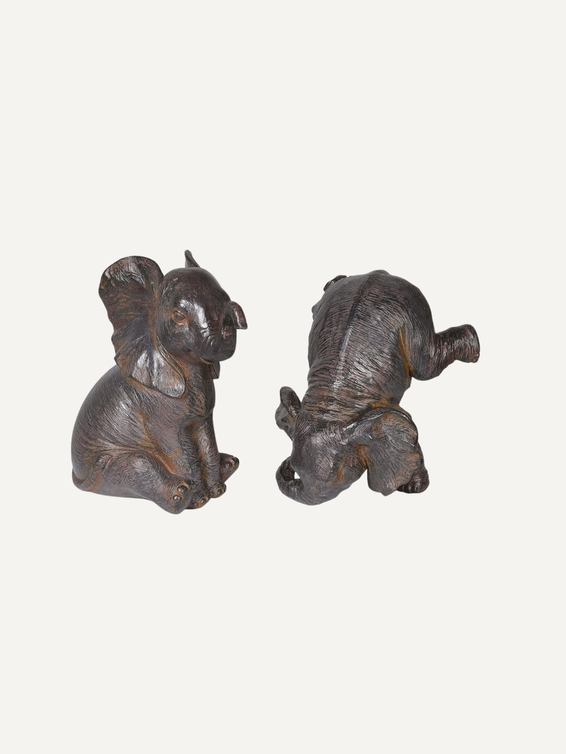 Playing Elephants Decorative Ornaments | Set of 2