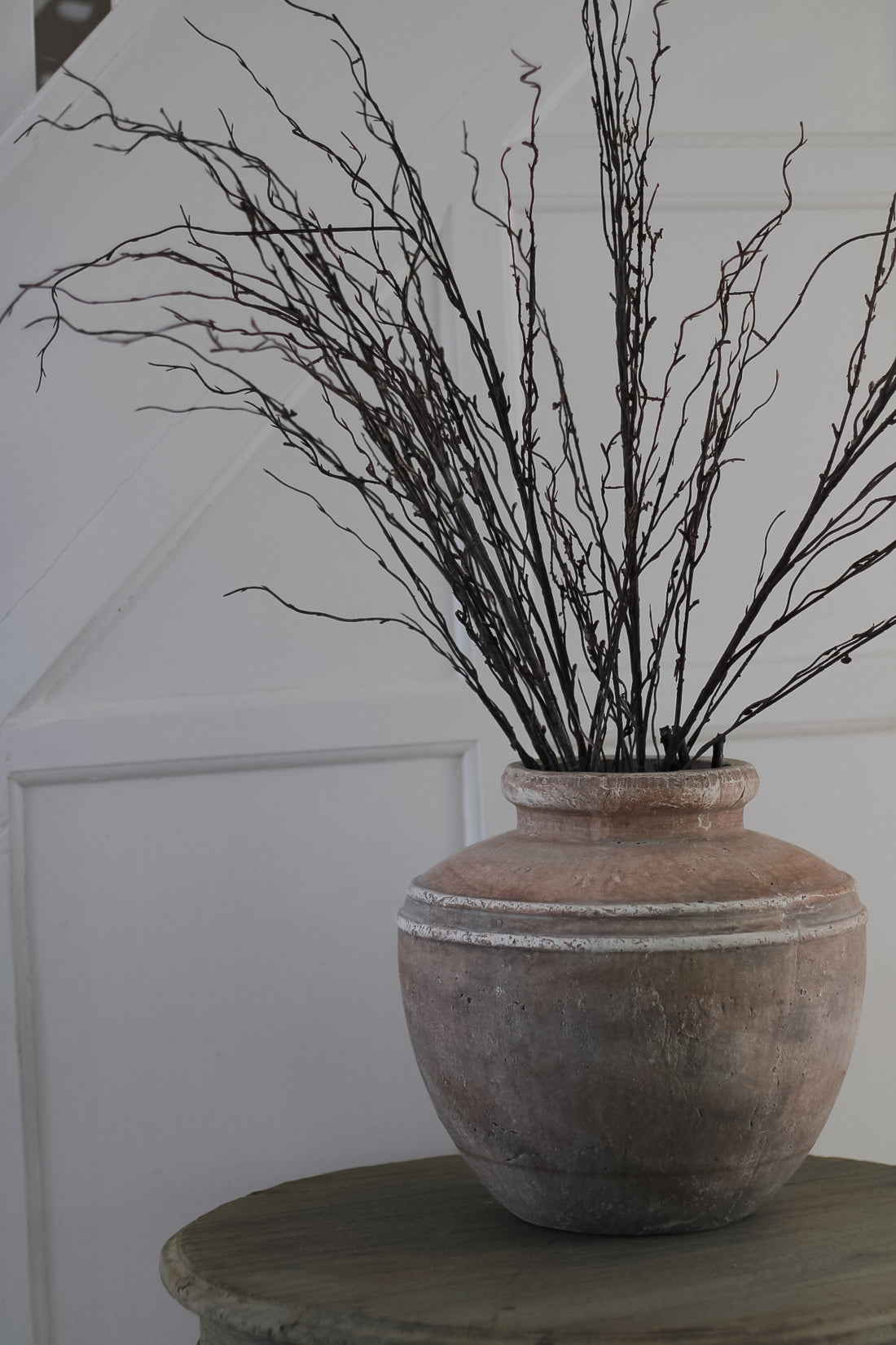 Rustic Brown Rounded Vase