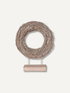 Rustic Champagne Wreath on Stand