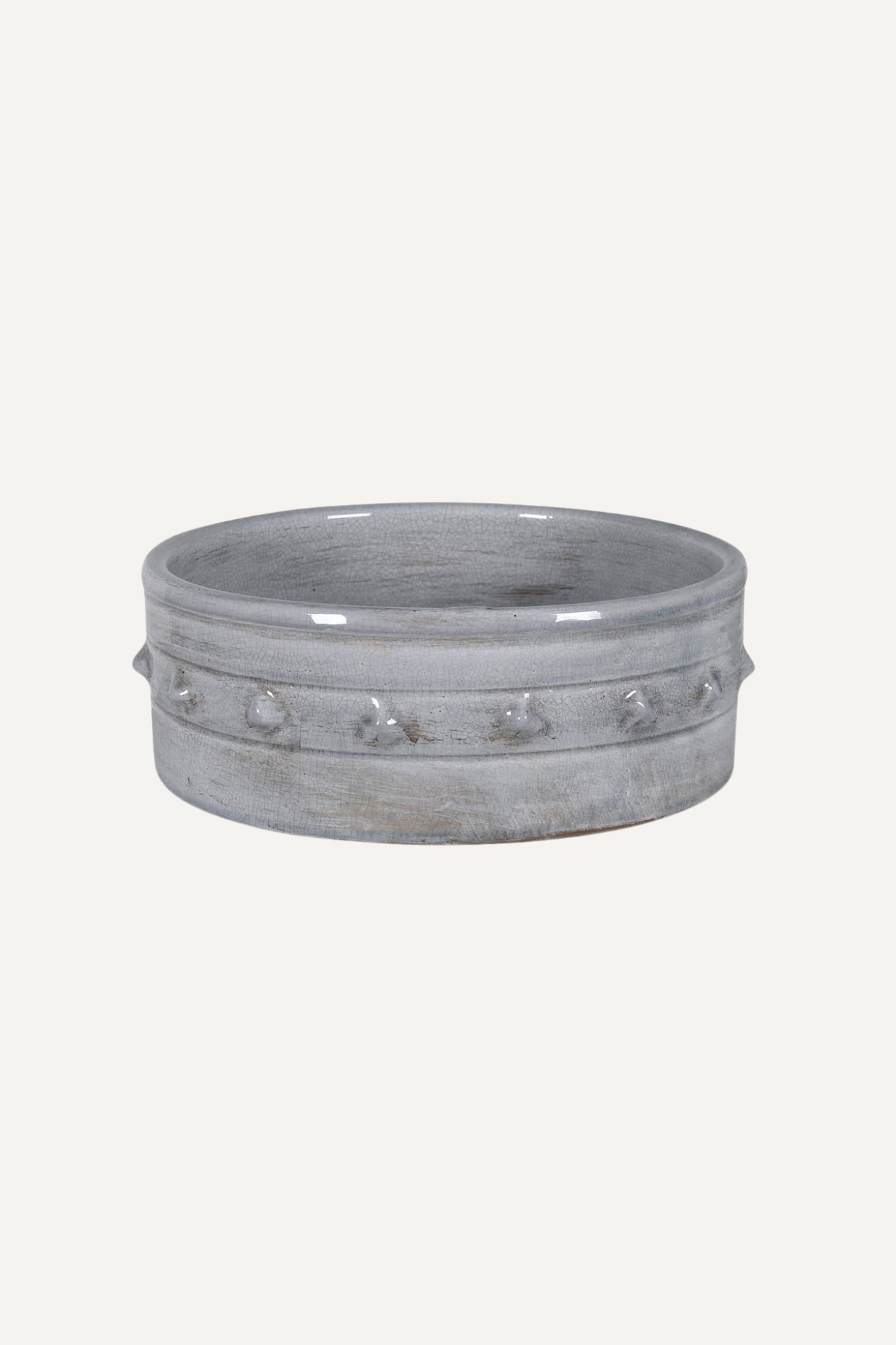 Rustic Grey Bobble Decorative Bowl