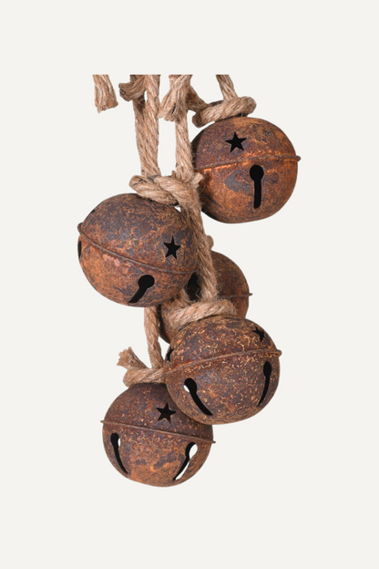 Rustic Hanging Bells with Star Pattern