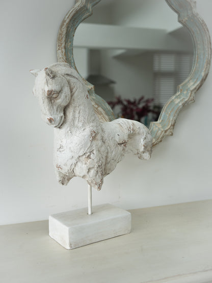 Rustic Horse Sculpture Ornament