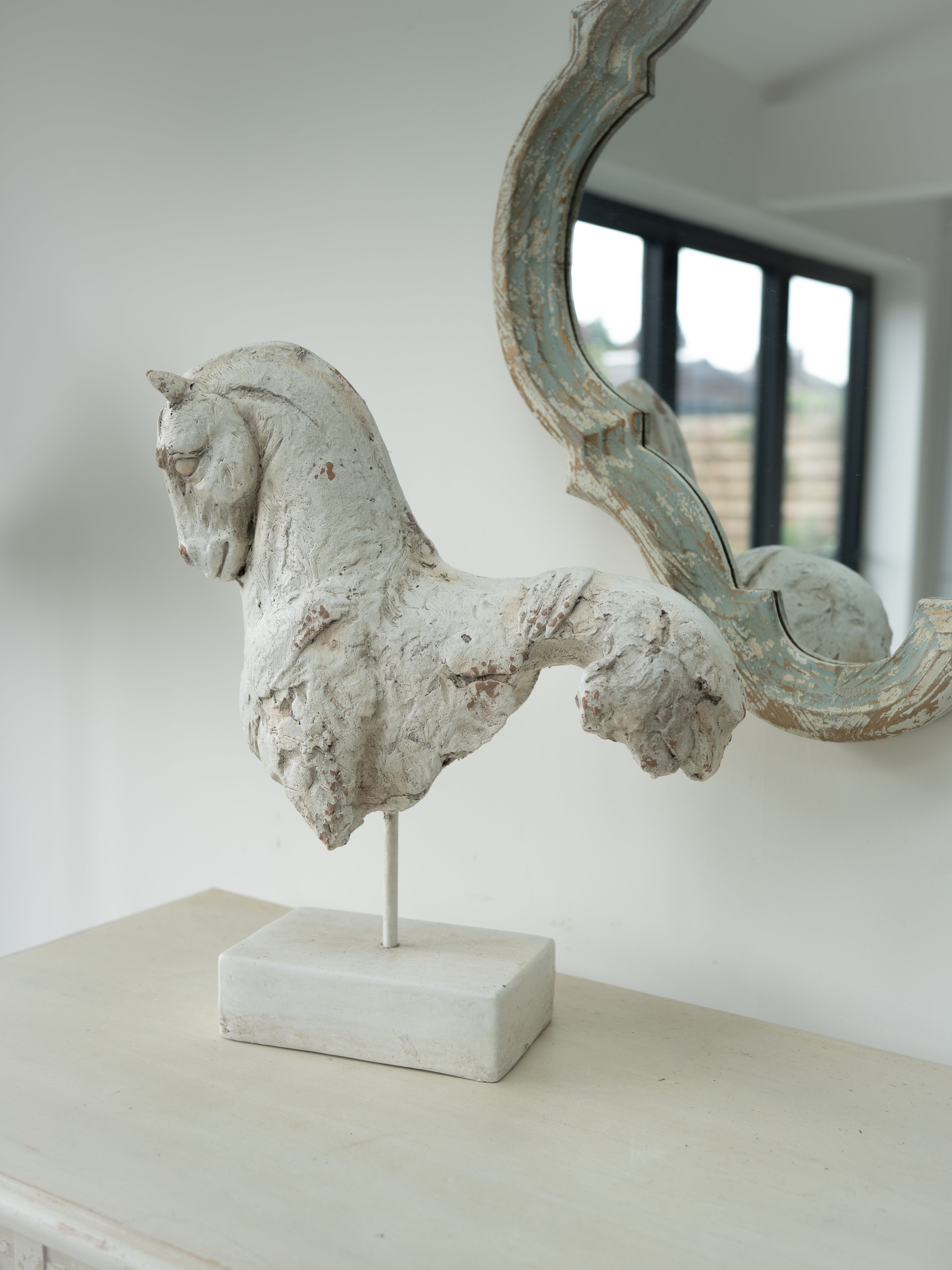 Rustic Horse Sculpture Ornament