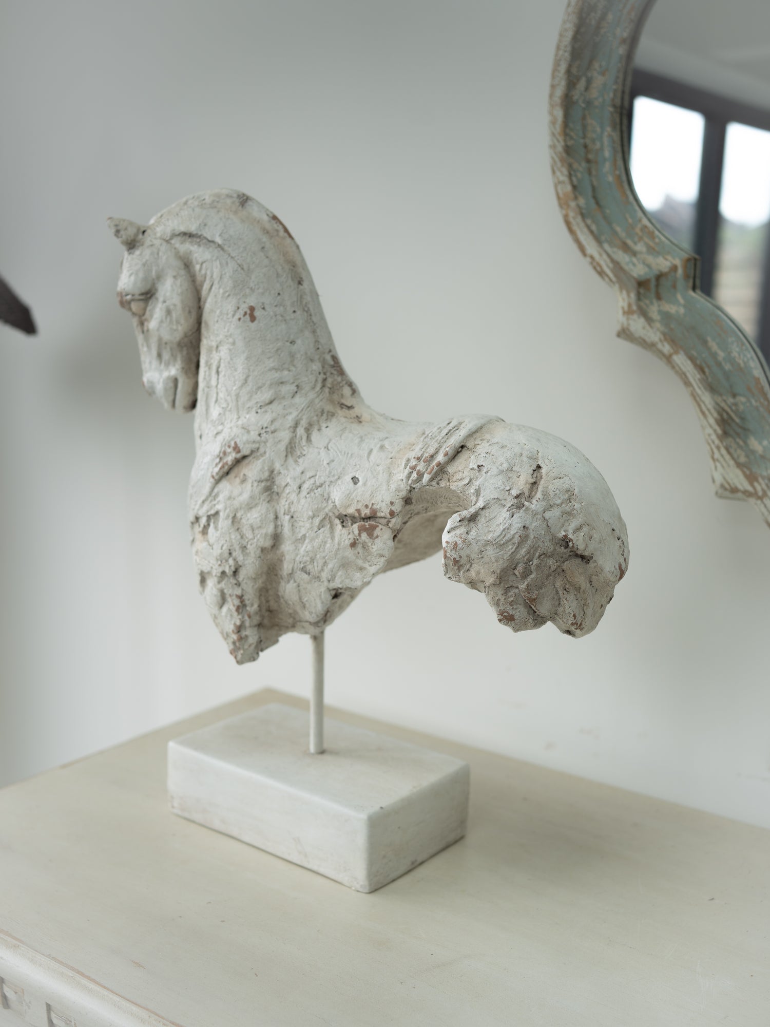 Rustic Horse Sculpture Ornament