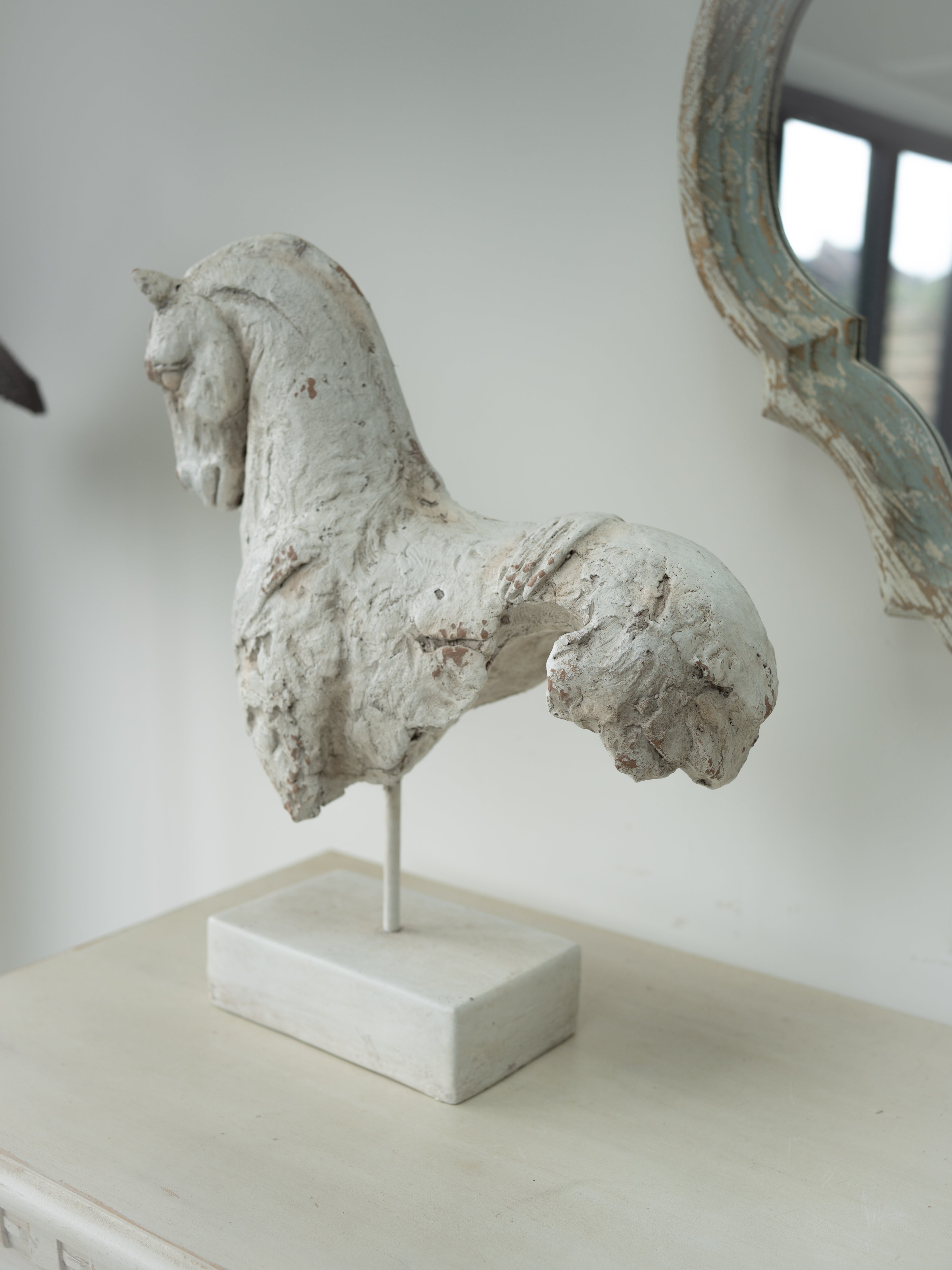 Rustic Horse Sculpture Ornament