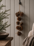 Rustic Jute Hanging Pinecones