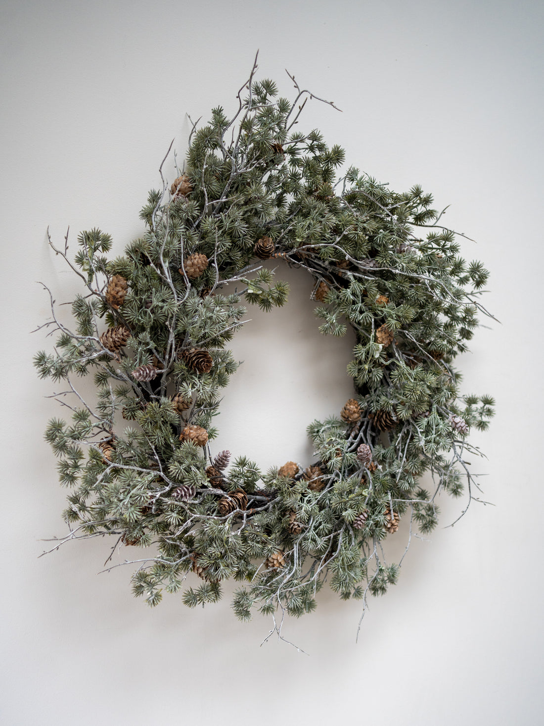 Rustic Pinecone &amp; Cedar Wreath