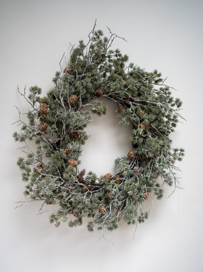 Rustic Pinecone &amp; Cedar Wreath