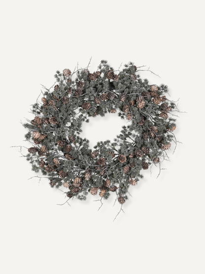 Rustic Pinecone &amp; Cedar Wreath