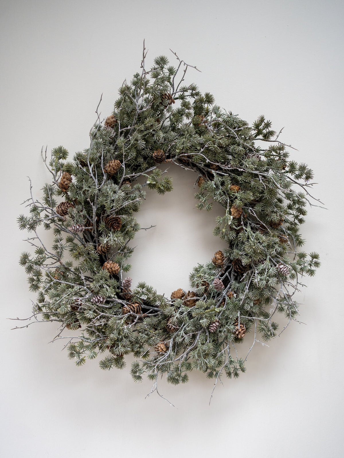 Rustic Pinecone &amp; Cedar Wreath