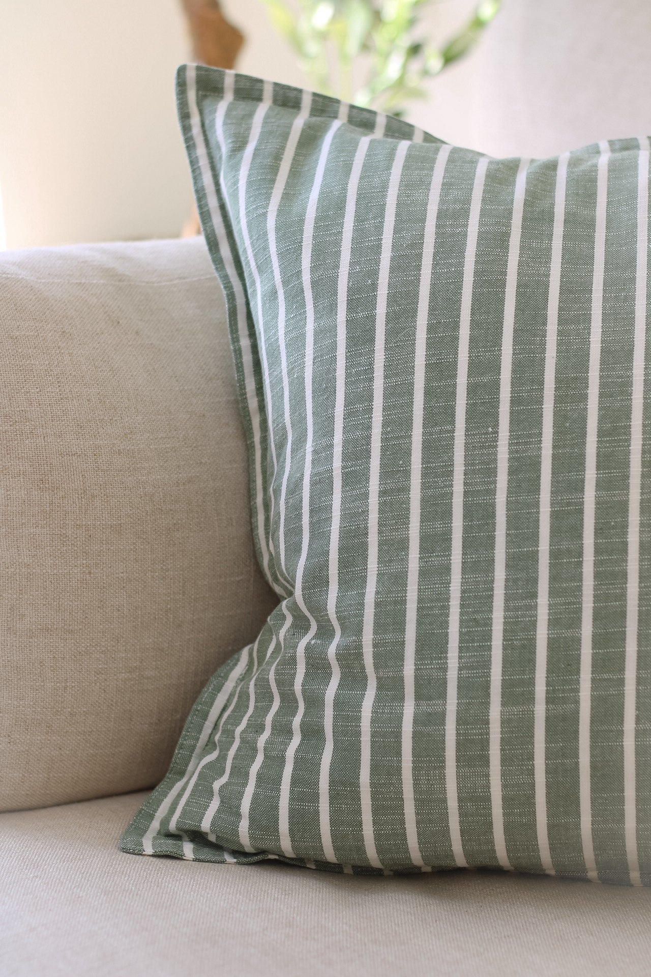 green striped cushion for relax living home decor