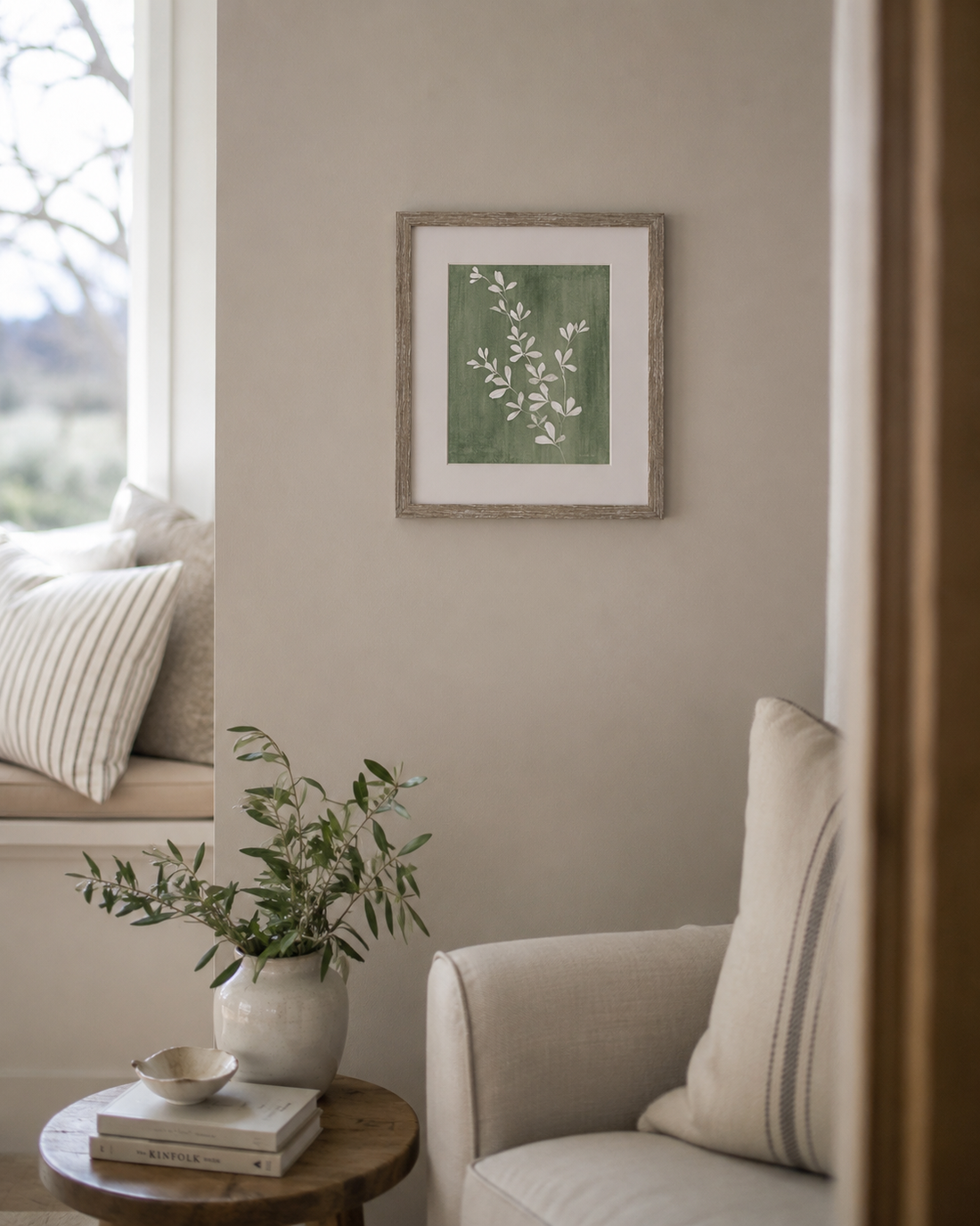 Sage Botanical III Framed Wall Art