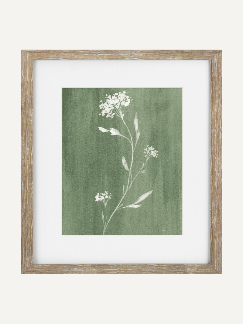 Sage Botanical IV Framed Wall Art