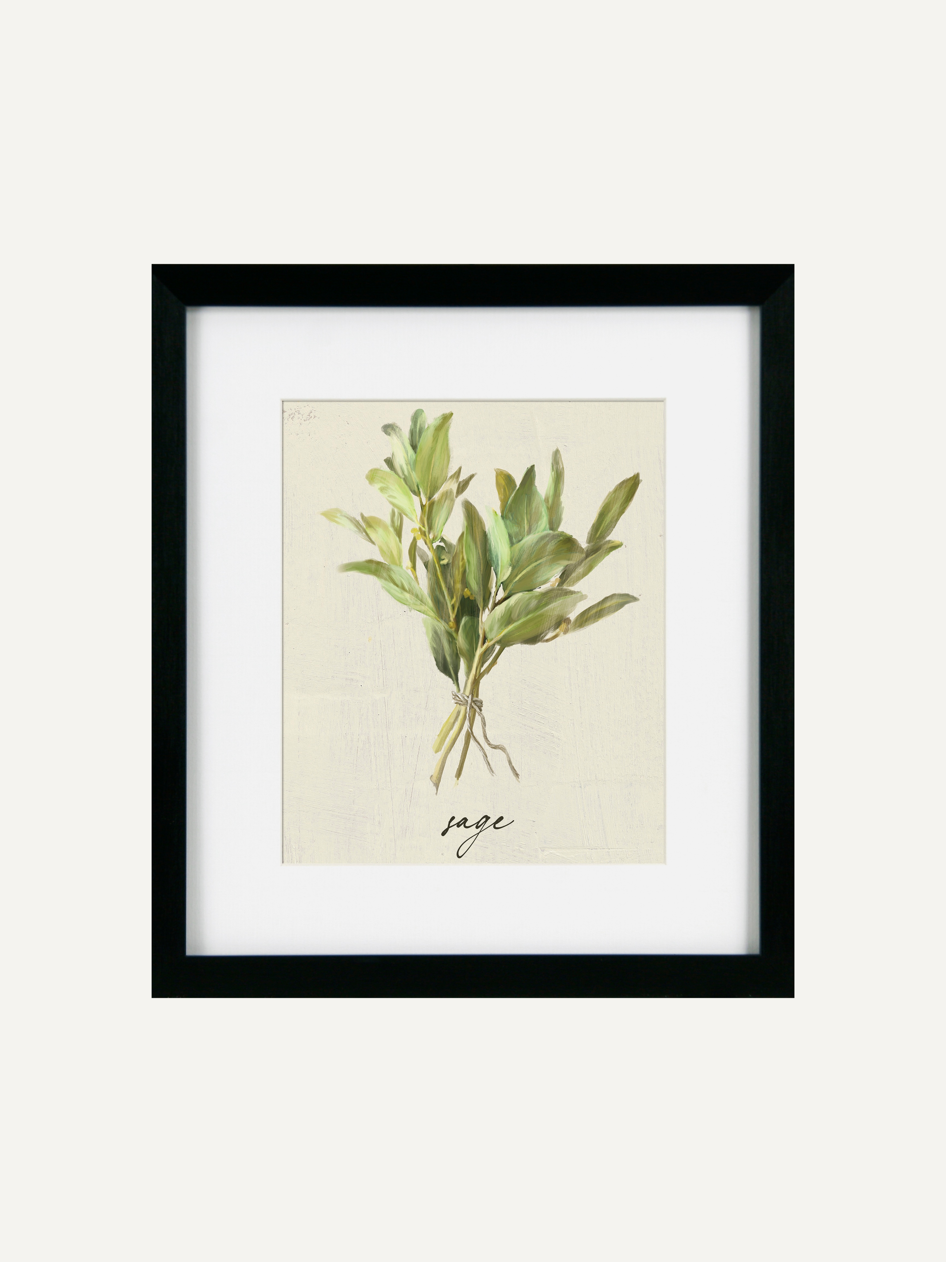 Sage Cottage Herbs Framed Wall Art