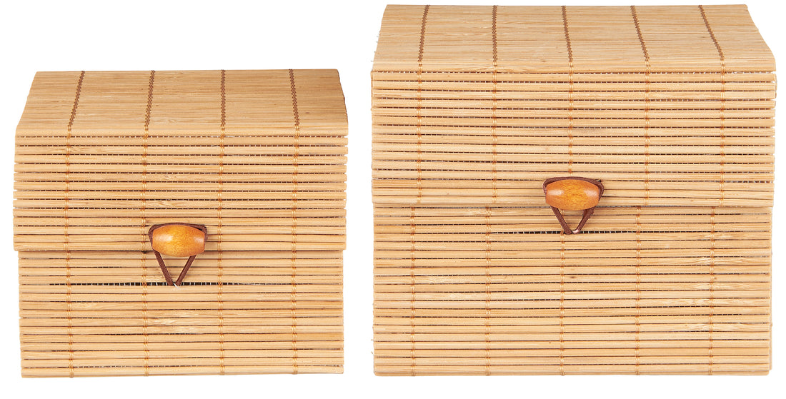 Set of 2 Bamboo Boxes