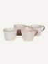 Set of 4 Beige Mugs