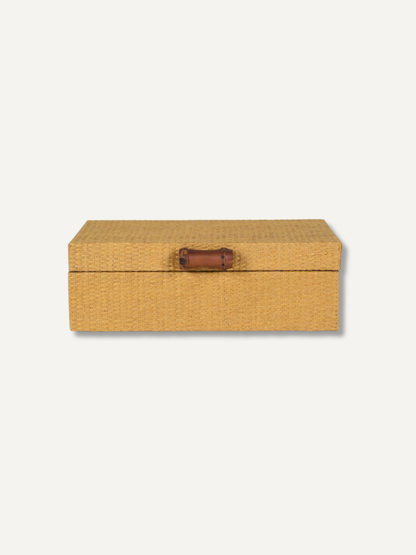 Set of Handmade Woven Storage Boxes