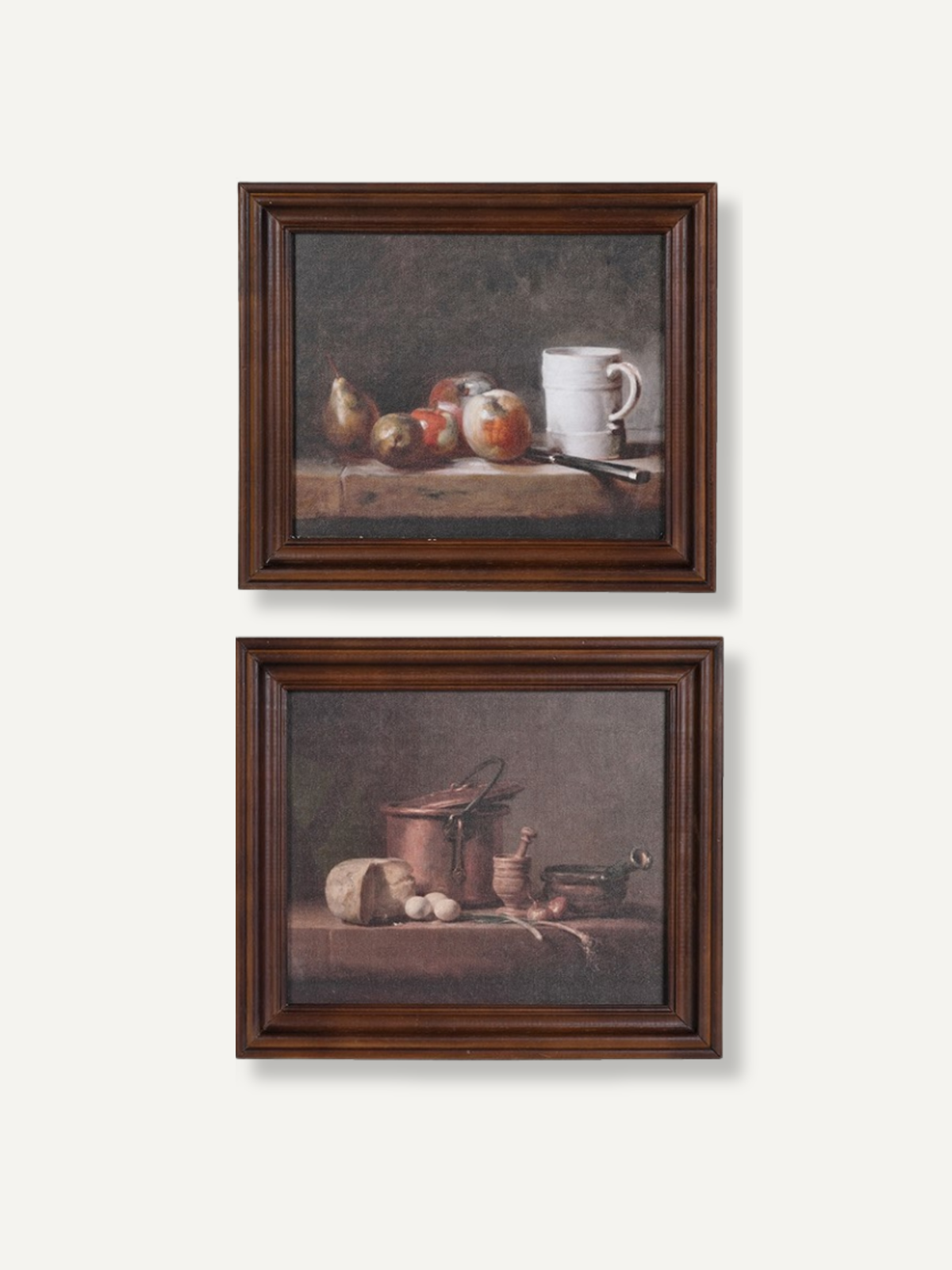 Set of Vintage Kitchen Scene Wall Art