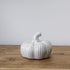 Short Rustic Glazed Ribbed Ceramic Pumpkin 008