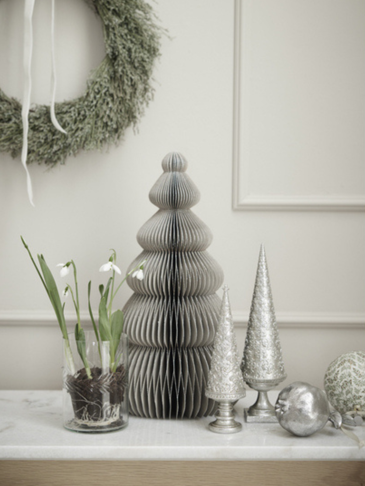 Silver Pomegranate Ornament