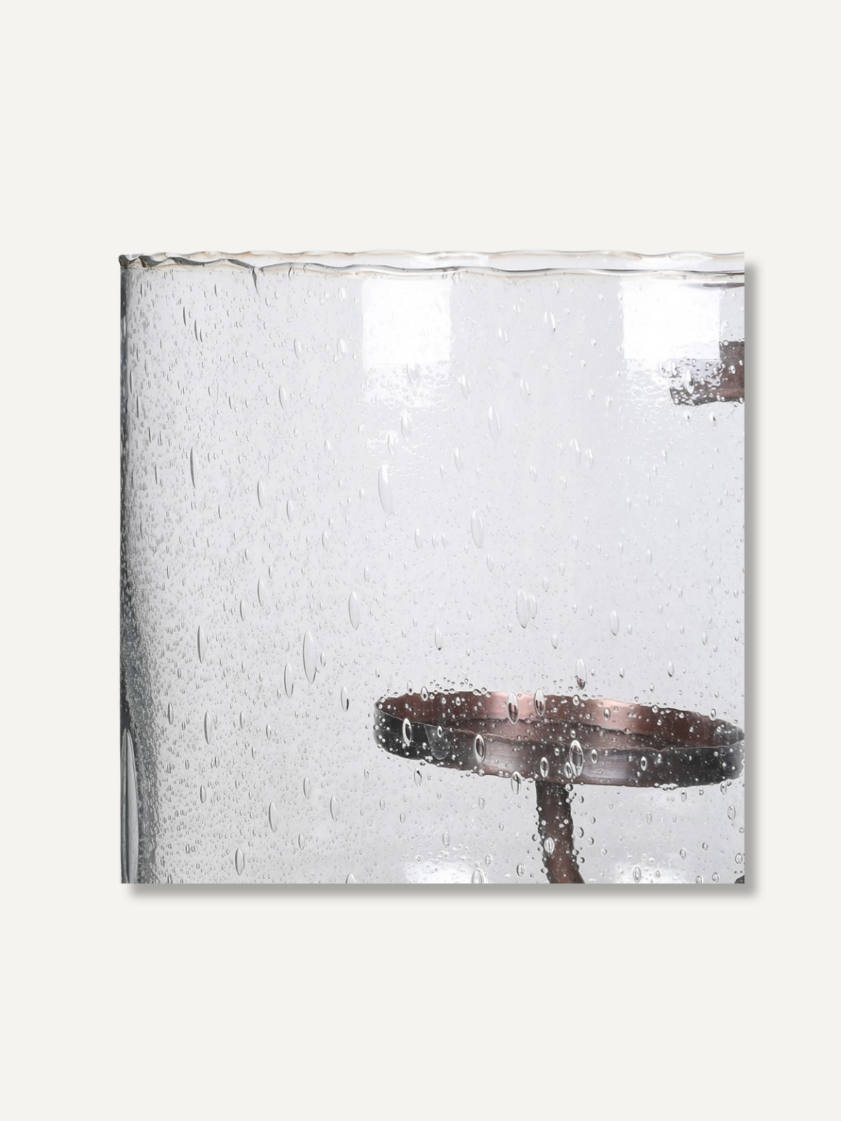 Small Bubble Glass Candle Holder Lantern