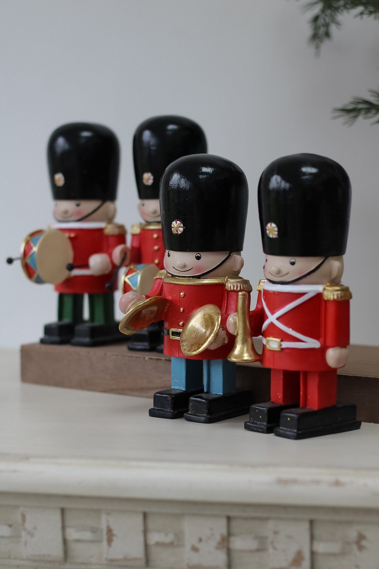 Adorable festive musical soldiers for christmas decor